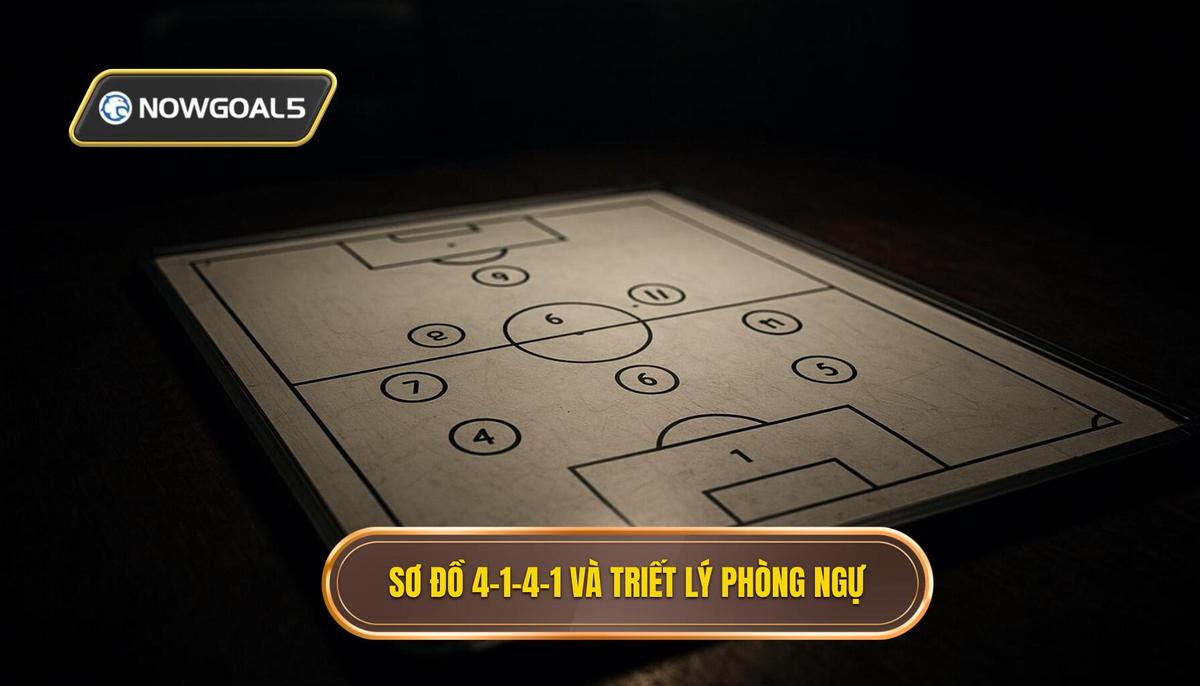 Sơ đồ 4-1-4-1 và triết lý phòng ngự cốt lõi